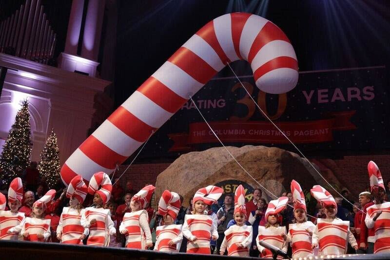 Candy Cane helium inflatable 2017
